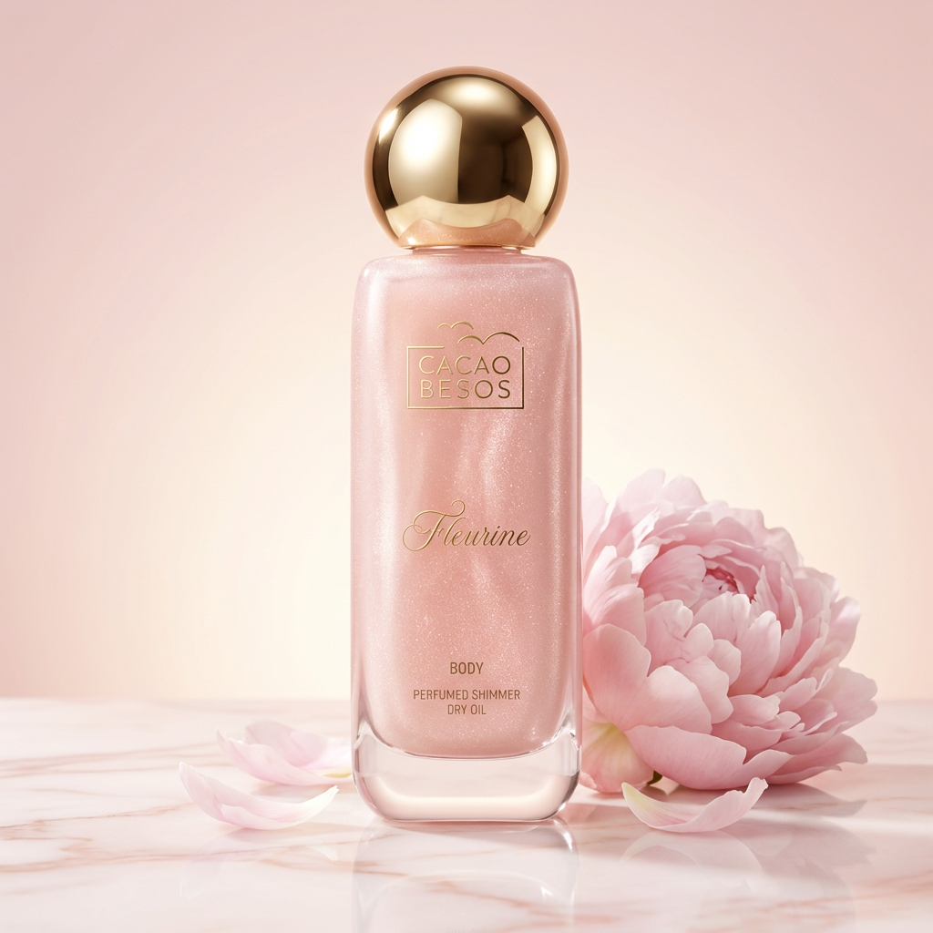 Fleurine - Perfumed body oil with a delicate silver shimmer.