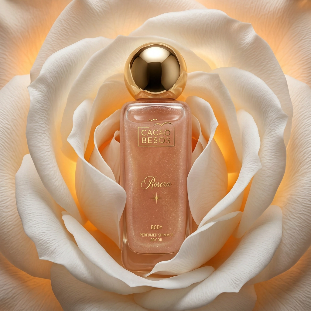 Rosera Perfumed dry body oil with a luminous effect